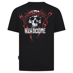 100% Hardcore T-Shirt Blood Crown Zwart