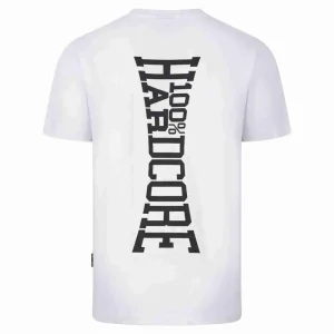 100% Hardcore T-shirt Vertical Zwart-Wit