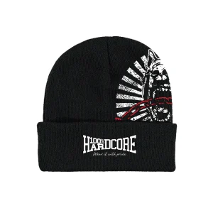 100% Hardcore Beanie Distorted zwart