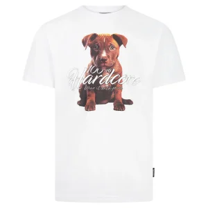 100% Hardcore T-shirt White Puppy