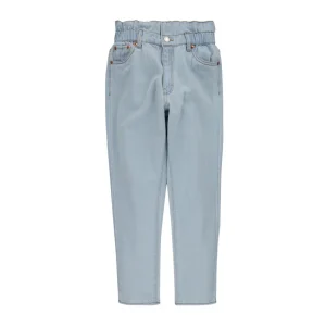 Scruncie Waist Jean - Blue Denim