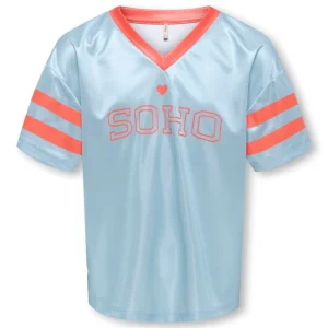 Koglulu S/s V-neck Sporty Top Cs Jrs - Lichtblauw