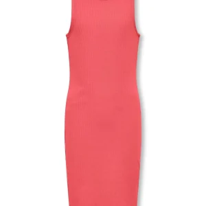 Kogbelfast Life Sl Mide Dress Noos - Koraal Rood
