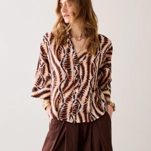 Viscoseblend blouse safari