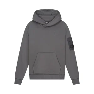 Nylon Pocket Hoodie - Antraciet