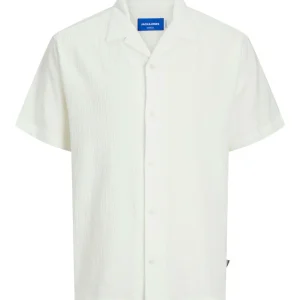 Jorluke Crinkle Shirt Ss Jnr - Off-white