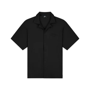 Rib Shirt - Zwart