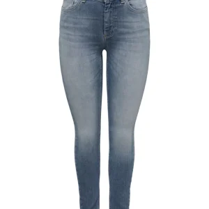 Onlblush Mid Sk Ank  Raw Dnm Rea231 - Blue Denim