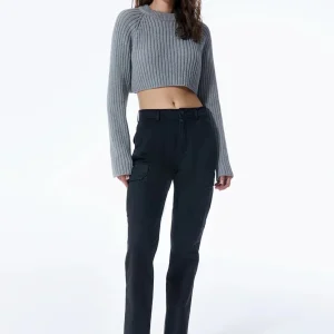 Straight Cargo; %97 Co-%3 Ea; 3; Coj Denim - Black Denim