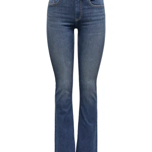 Onlblush Mw Flared Smu Dnm Pim - Blue Denim