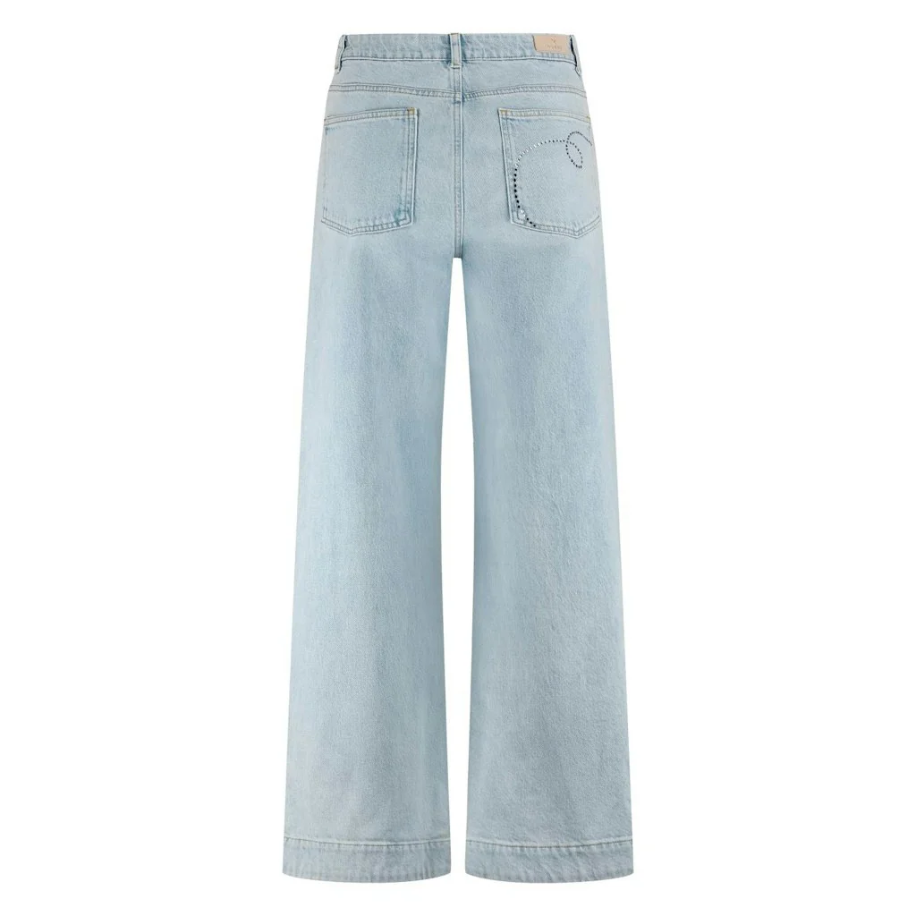 Abby Pants Denim Strass - Blue Denim - Afbeelding 3