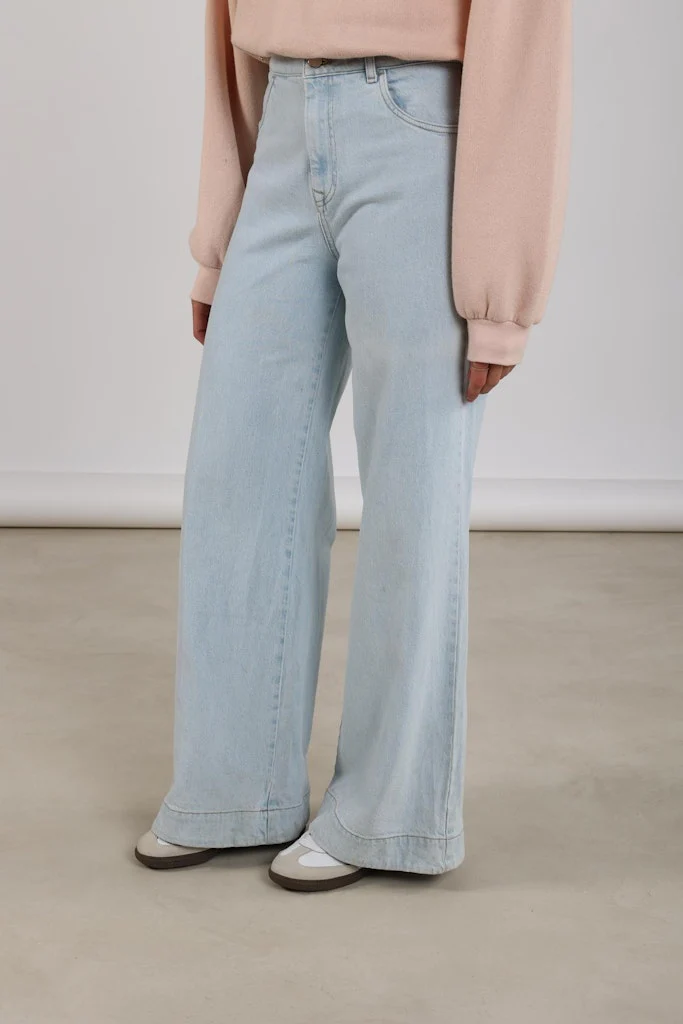 Abby Pants Denim Strass - Blue Denim - Afbeelding 5