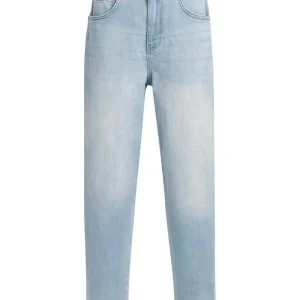 Barrel Jeans Met Wassing - Blue Denim