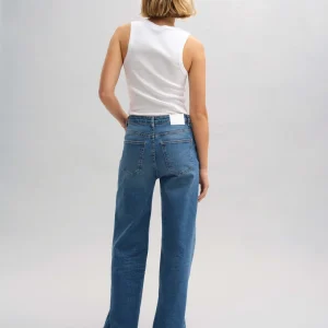 Wide Leg Jeans - Blue Denim