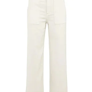 Cargo Broek Met Rechte Pijpen - Ecru