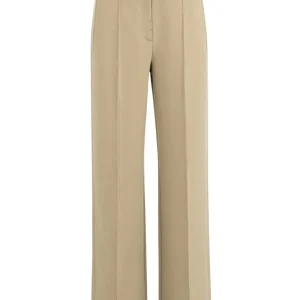 Geweven Broek Met Stiksels - Kaki