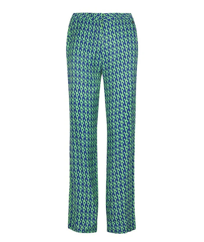 Trouser June - Groen Dessin - Afbeelding 2