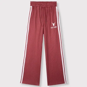 Pinestripe Traning Pants - Rood Dessin