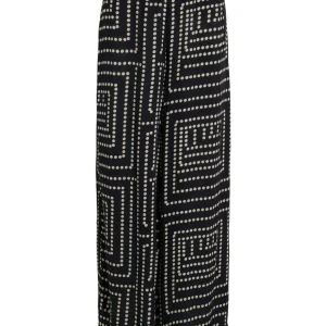 Vifrelli Klio Hw Wide Pants - Zwart Dessin
