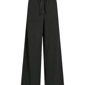 Viclua Hw Striped Pants - Zwart Dessin