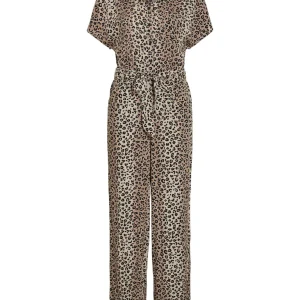 Violine Ss Jumpsuit - Bruin Dessin