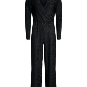 Onlrich L/s Glitter Jumpsuit Jrs - Zwart