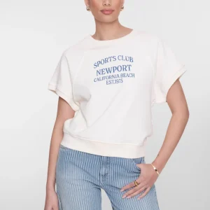 Sweater Short Sleeves ''sports Club'' - Off-white