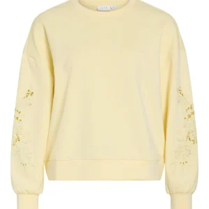 Visiffi O-neck L/s Sweat Top - Licht Geel