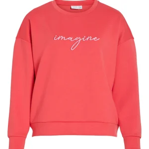 Visiffi Imagine O-neck L/s Top/pb - Koraal Rood