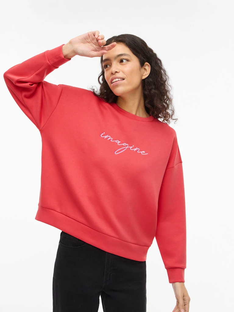 Visiffi Imagine O-neck L/s Top/pb - Koraal Rood - Afbeelding 8