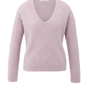 Soft Sweater With V-neck - Lila