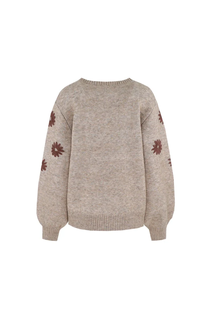 Zaina Knitting Sweater - Bruin Dessin - Afbeelding 7