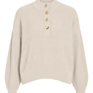 Viching Crew Neck L/s Knit Top - Noos - Off-white