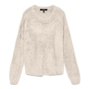 Vmpuff Ls O-neck Pullover Boo - Beige