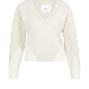 Trui Met Colorblock-effect - Beige