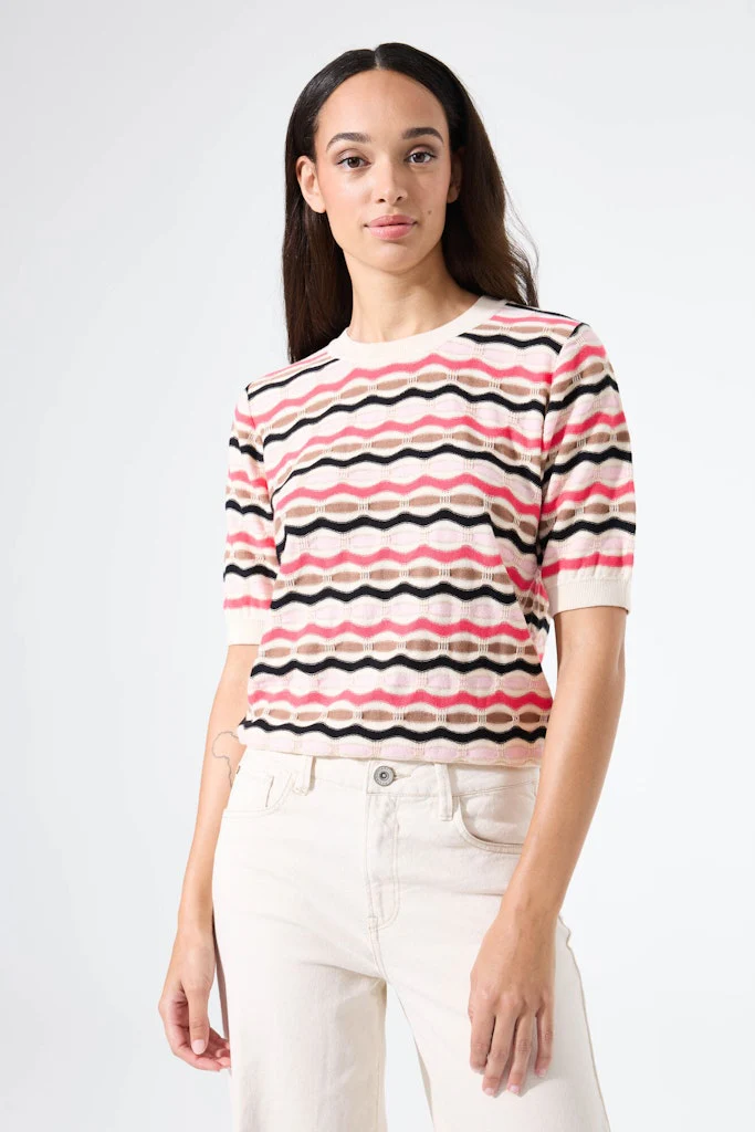 Trui Aop - Ecru Dessin - Afbeelding 4