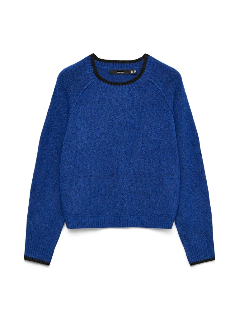Vmaquarius Ls O-neck Raglan Pullover Bf - Kobalt - Afbeelding 2