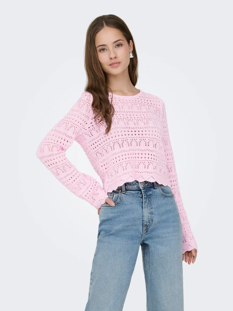 Onlelke Life Ls Pullover Knt Noos - Licht Roze - Afbeelding 5