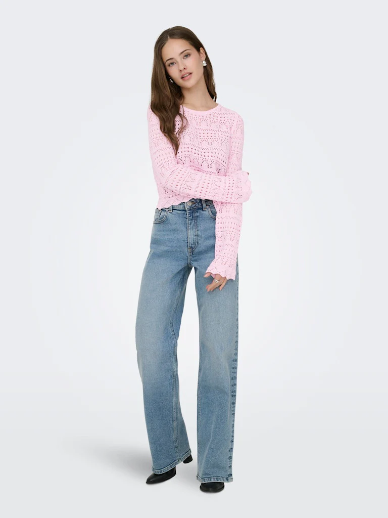 Onlelke Life Ls Pullover Knt Noos - Licht Roze - Afbeelding 7