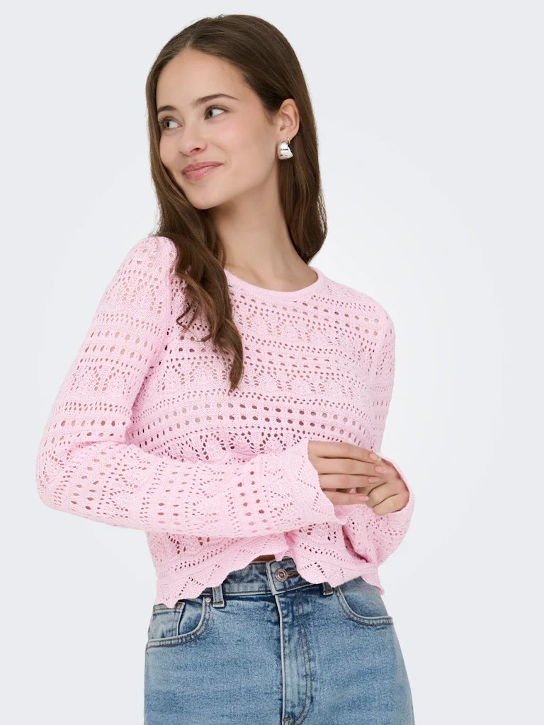 Onlelke Life Ls Pullover Knt Noos - Licht Roze - Afbeelding 8