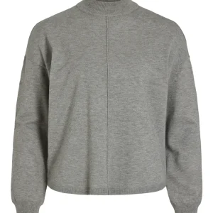 Viamanda L/s Knit Top - Grijs Melee