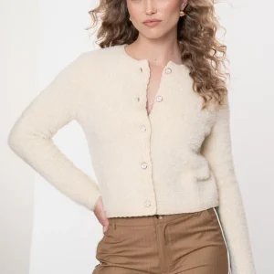Cardigan Hairy - Off-white