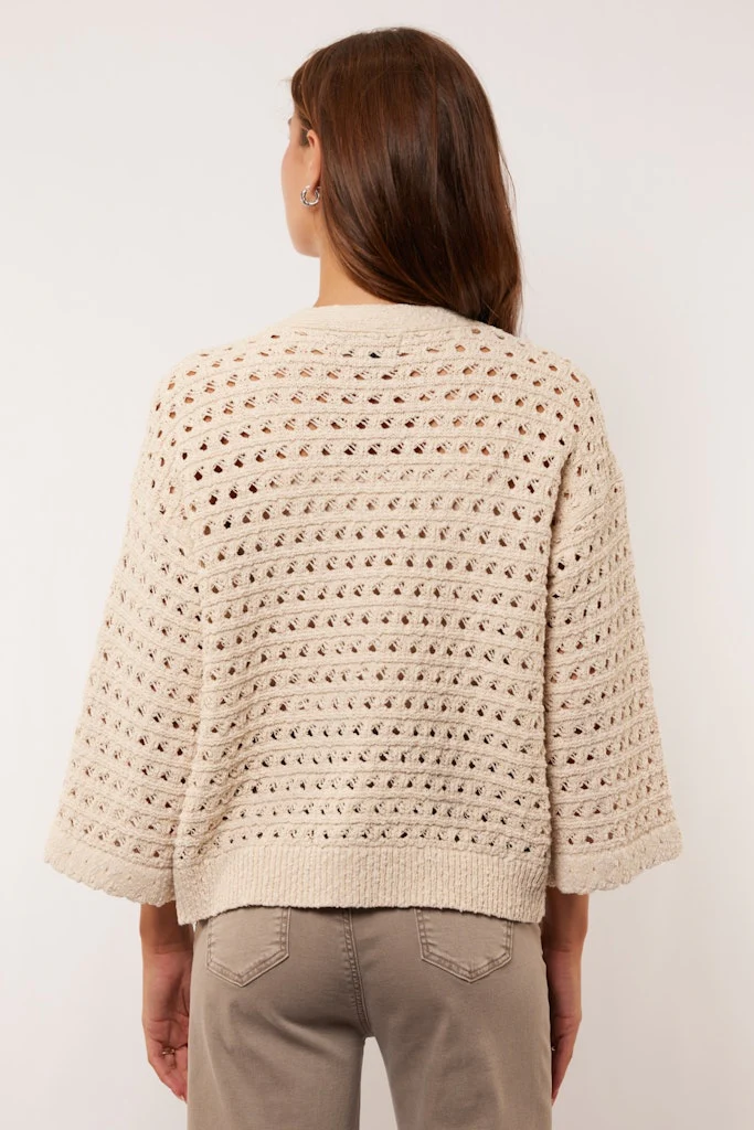 Aliya Knitting Cardigan - Beige - Afbeelding 4