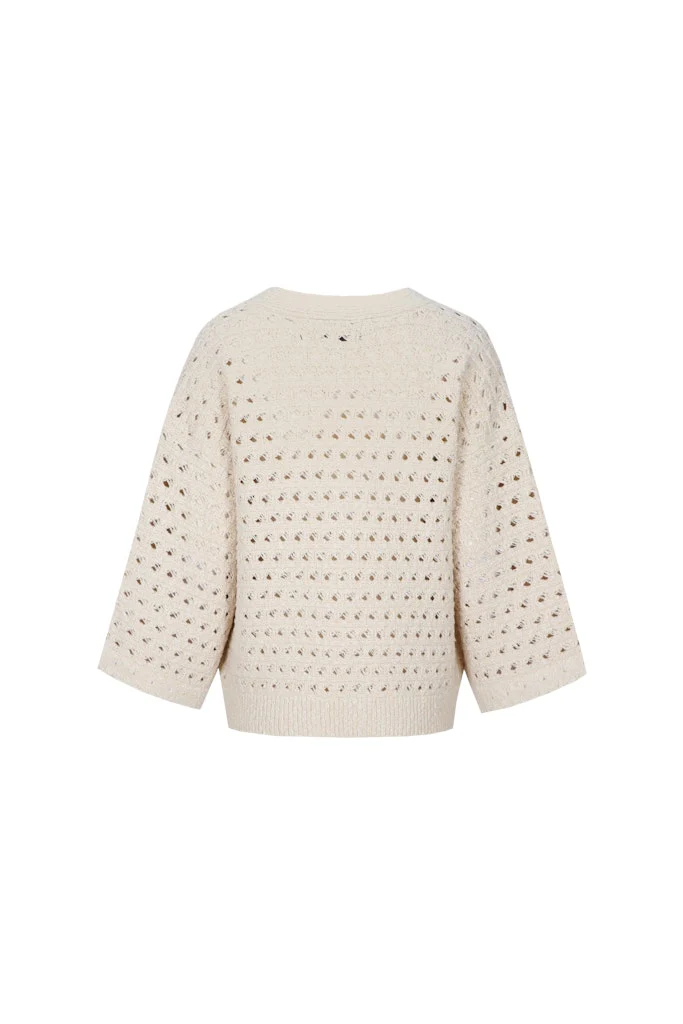 Aliya Knitting Cardigan - Beige - Afbeelding 8