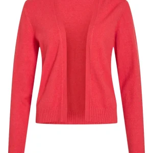 Viril Short L/s Knit Cardigan-noos - Rood Melee