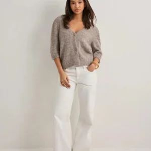 Onlstarla Ss V-neck Cardiga Cc Knt - Taupe