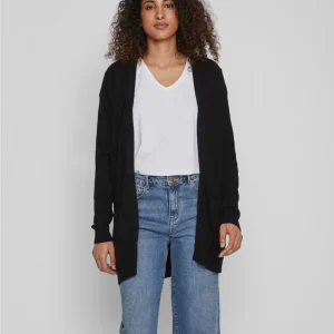 Viril Open L/s Knit Cardigan - Noos - Zwart