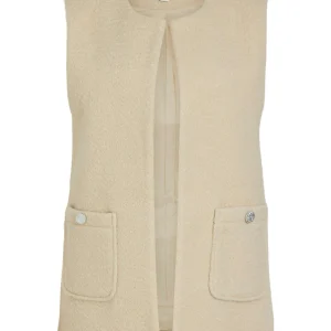 Vikera S/l Waistcoat - Ecru