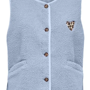 Onlbaby Life Teddy Vest Pnt Cs - Lichtblauw
