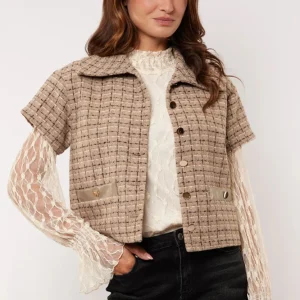 Soren Gilet - Bruin Dessin